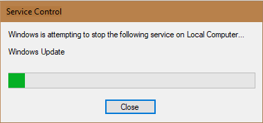 执行windows 10停止更新服务